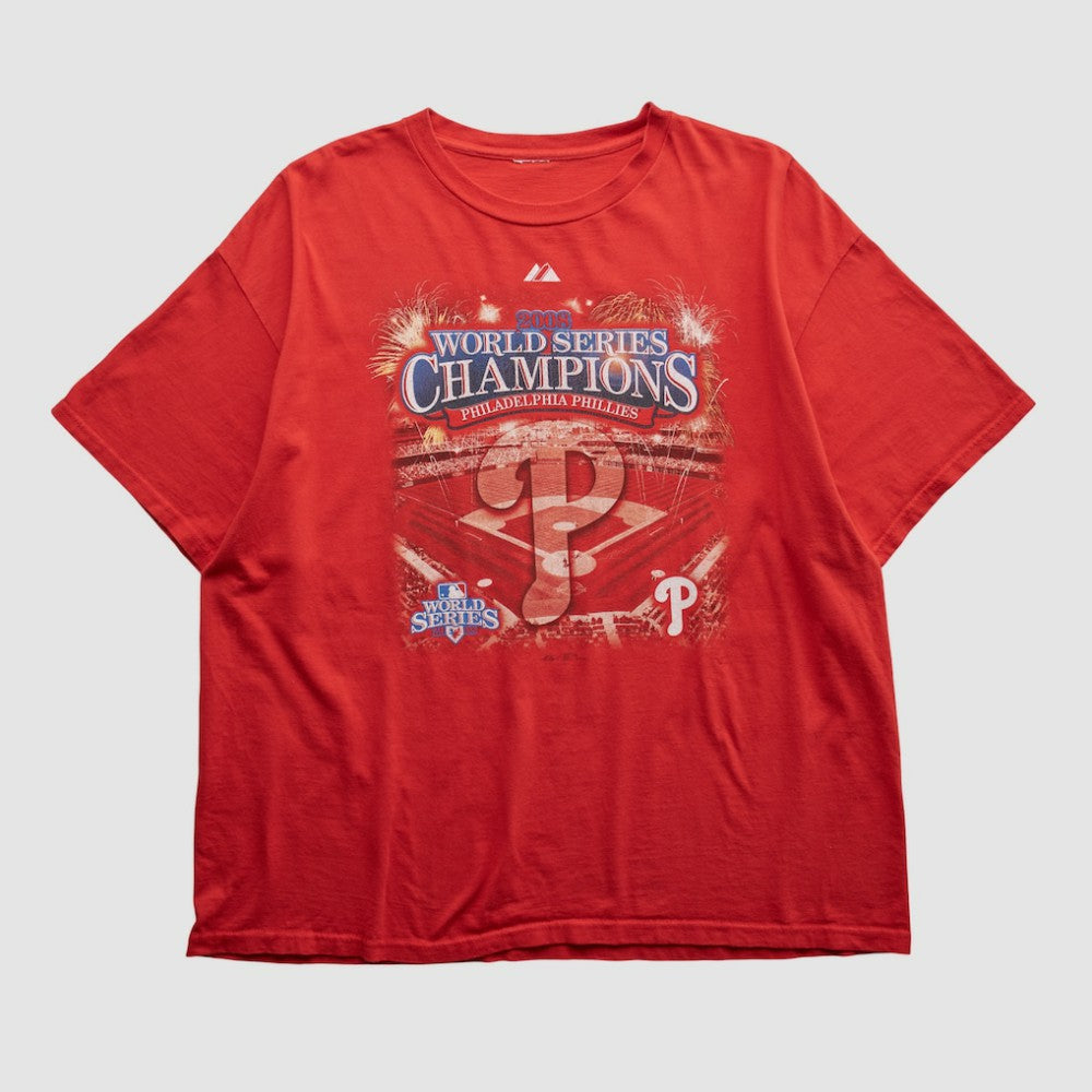 Philadelphia Phillies Majestic 2008 T-shirt - Red Vintage