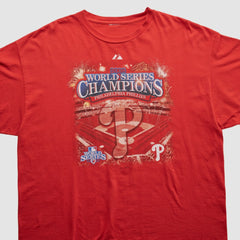 Philadelphia Phillies Majestic 2008 T-shirt - Red Vintage