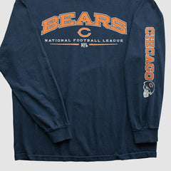 Chicago Bears NFL 2000s Long Sleeve T-shirt - Navy Vintage for sale