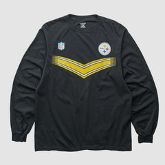 Pittsburgh Steelers Reebok 2000s Long Sleeve T-shirt - Black Vintage for sale