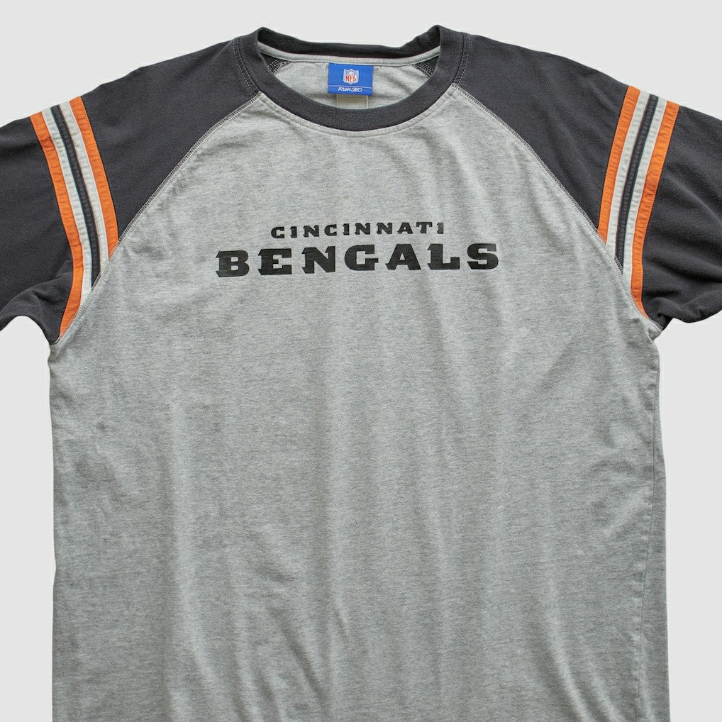 Cincinnati Bengals Reebok 2000s Long Sleeve T-shirt - Heather Gray Vintage cheap