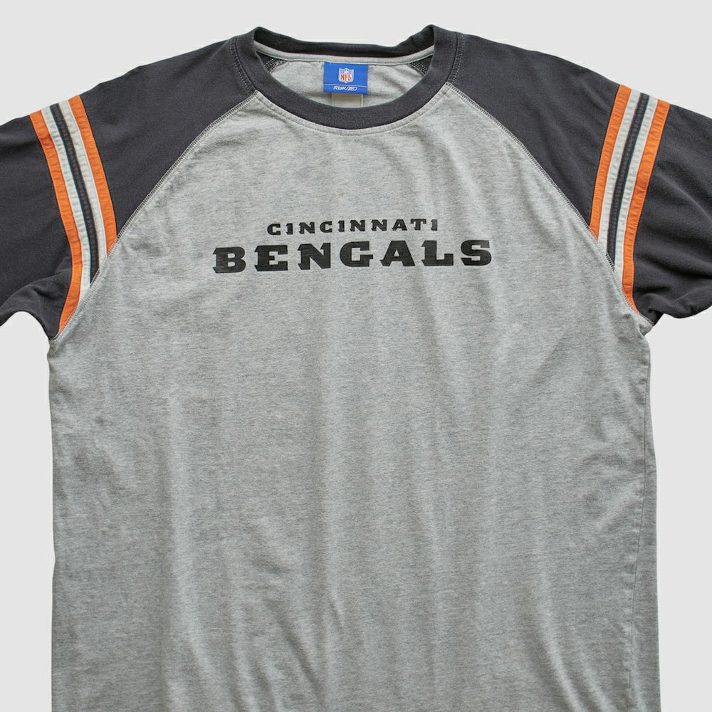 Cincinnati Bengals Reebok 2000s Long Sleeve T-shirt - Heather Gray Vintage cheap
