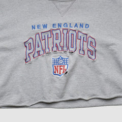 New England Patriots Champion 90s Pullover Sweatshirt - Heather Gray Vintage on sale