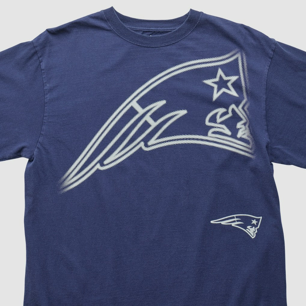 New England Patriots Reebok 2000s Long Sleeve T-shirt - Navy Vintage for sale