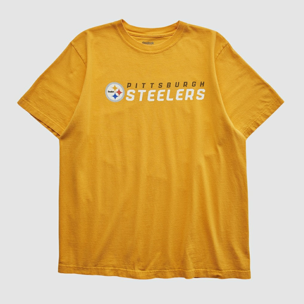 Pittsburgh Steelers Reebok 2000s T-shirt - Yellow Vintage discount