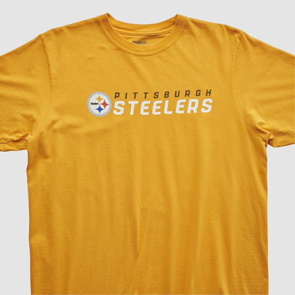 Pittsburgh Steelers Reebok 2000s T-shirt - Yellow Vintage discount