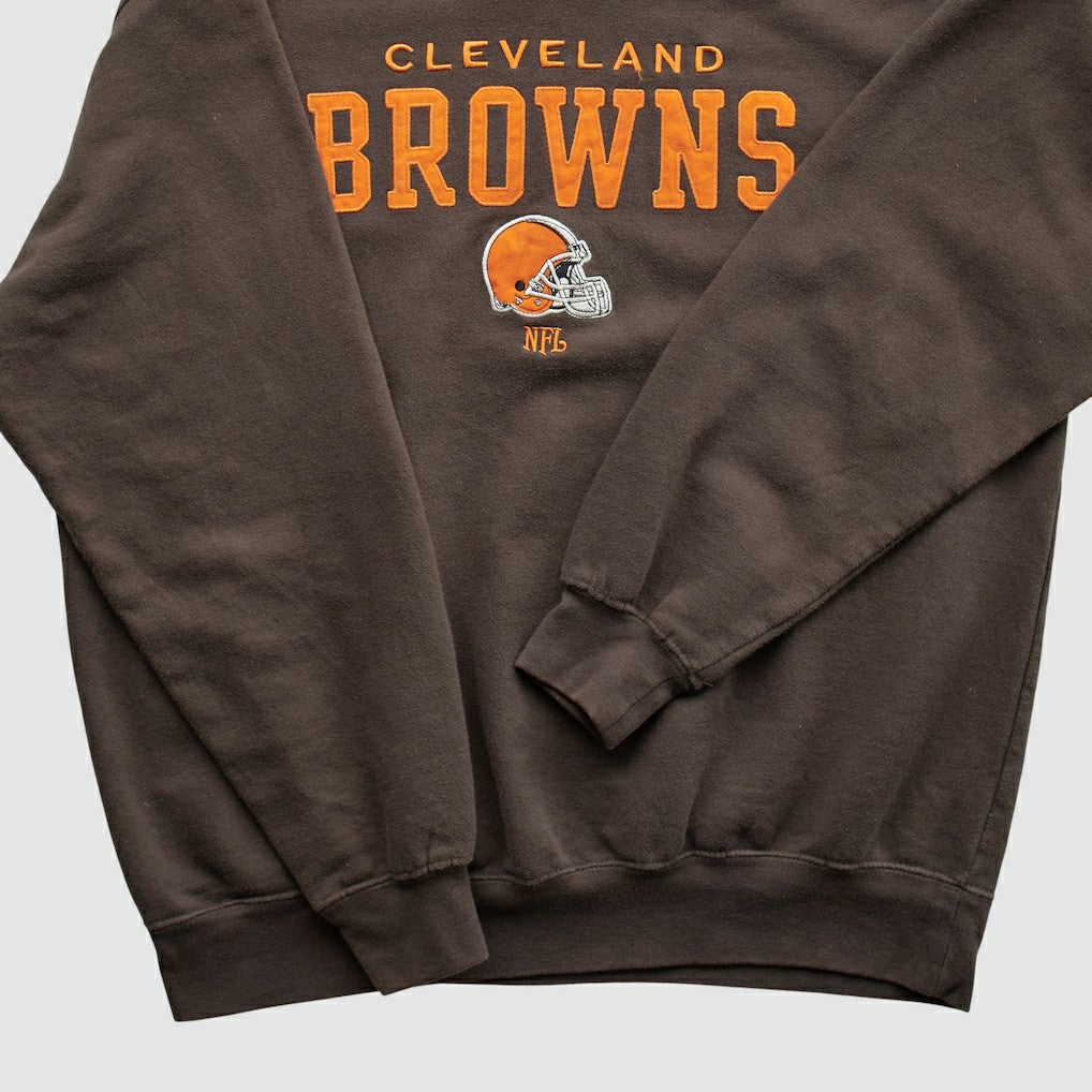 Cleveland Browns NFL 2000s Pullover Sweatshirt - Brown Vintage for sale