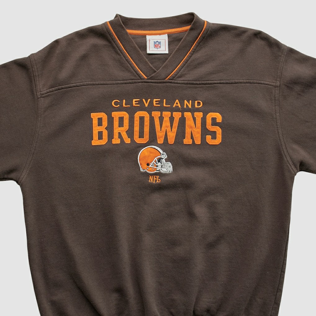 Cleveland Browns NFL 2000s Pullover Sweatshirt - Brown Vintage for sale