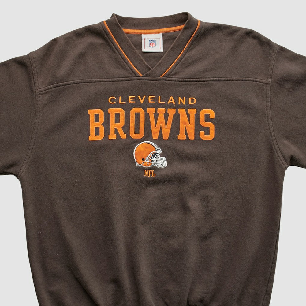Cleveland Browns NFL 2000s Pullover Sweatshirt - Brown Vintage for sale