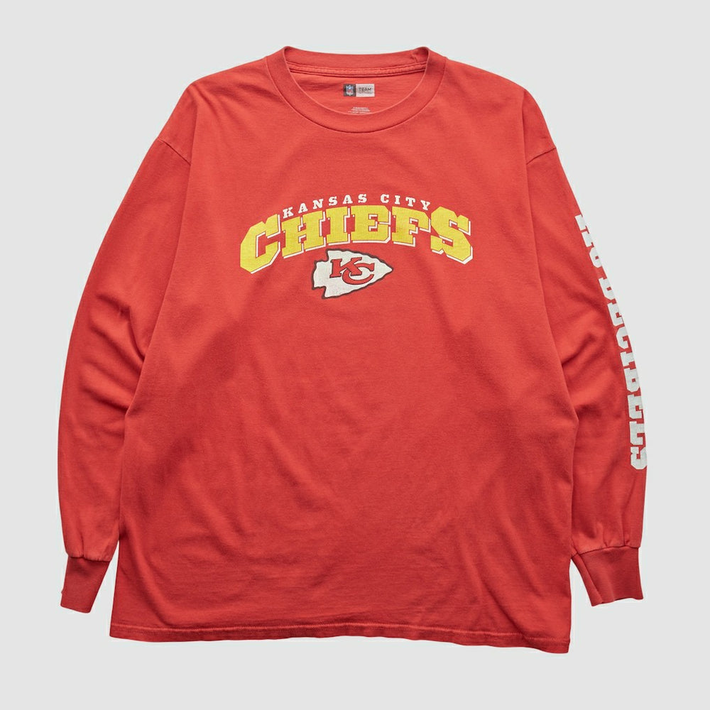Kansas City Chiefs NFL 2000s Long Sleeve T-shirt - Red Vintage discount