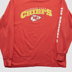 Kansas City Chiefs NFL 2000s Long Sleeve T-shirt - Red Vintage discount
