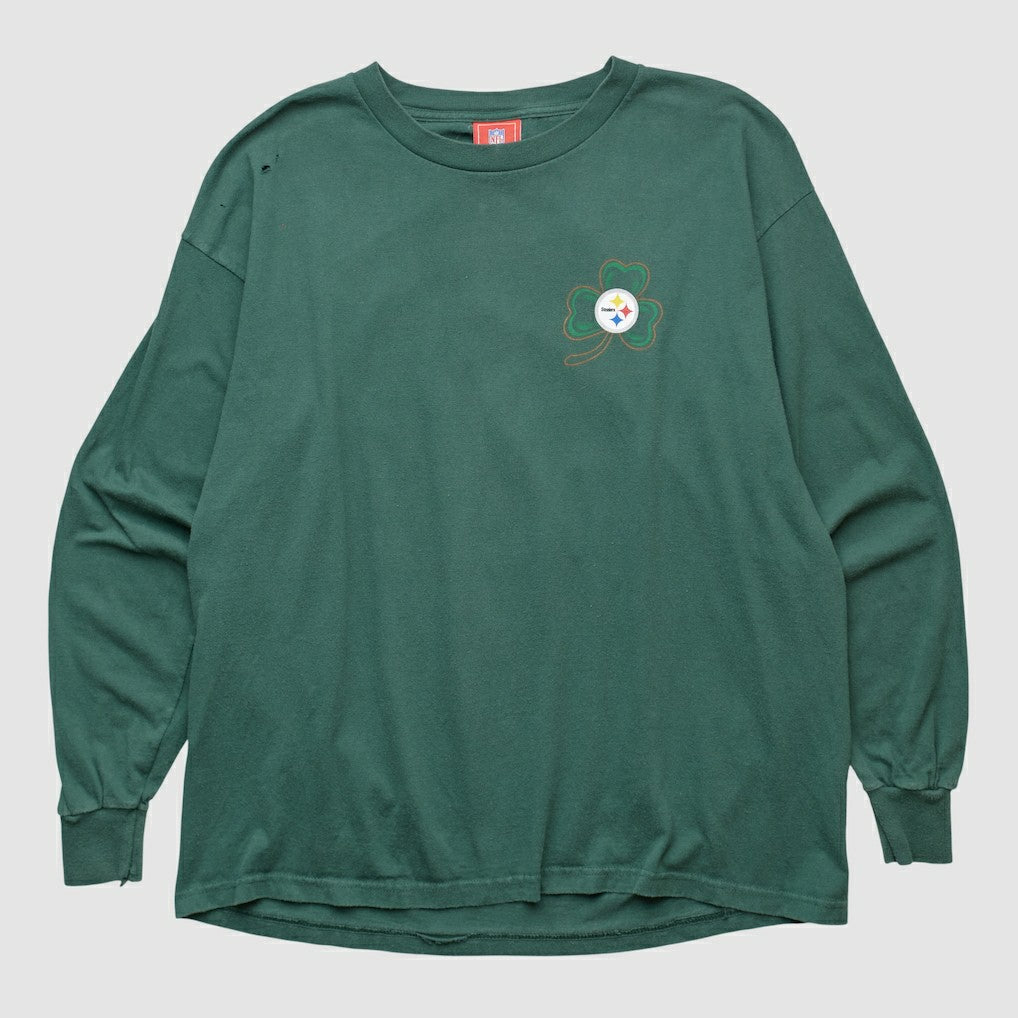 Pittsburgh Steelers NFL 2000s Long Sleeve T-shirt - Green Vintage for sale