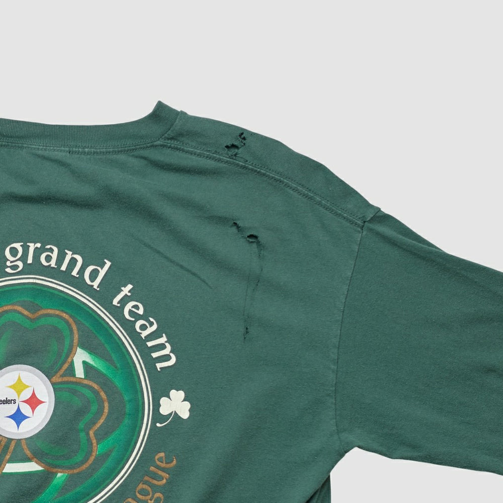 Pittsburgh Steelers NFL 2000s Long Sleeve T-shirt - Green Vintage for sale