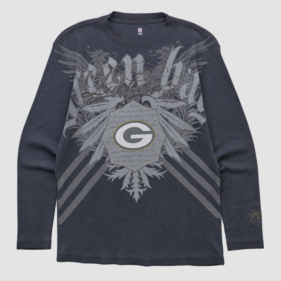 Green Bay Packers NFL 2000s Long Sleeve T-shirt - Black Vintage online
