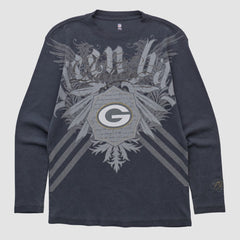 Green Bay Packers NFL 2000s Long Sleeve T-shirt - Black Vintage online