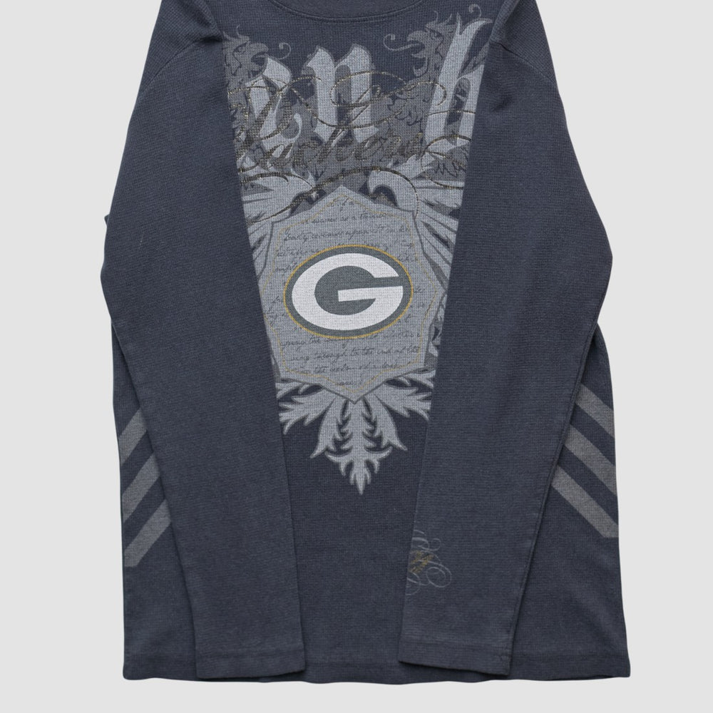 Green Bay Packers NFL 2000s Long Sleeve T-shirt - Black Vintage online