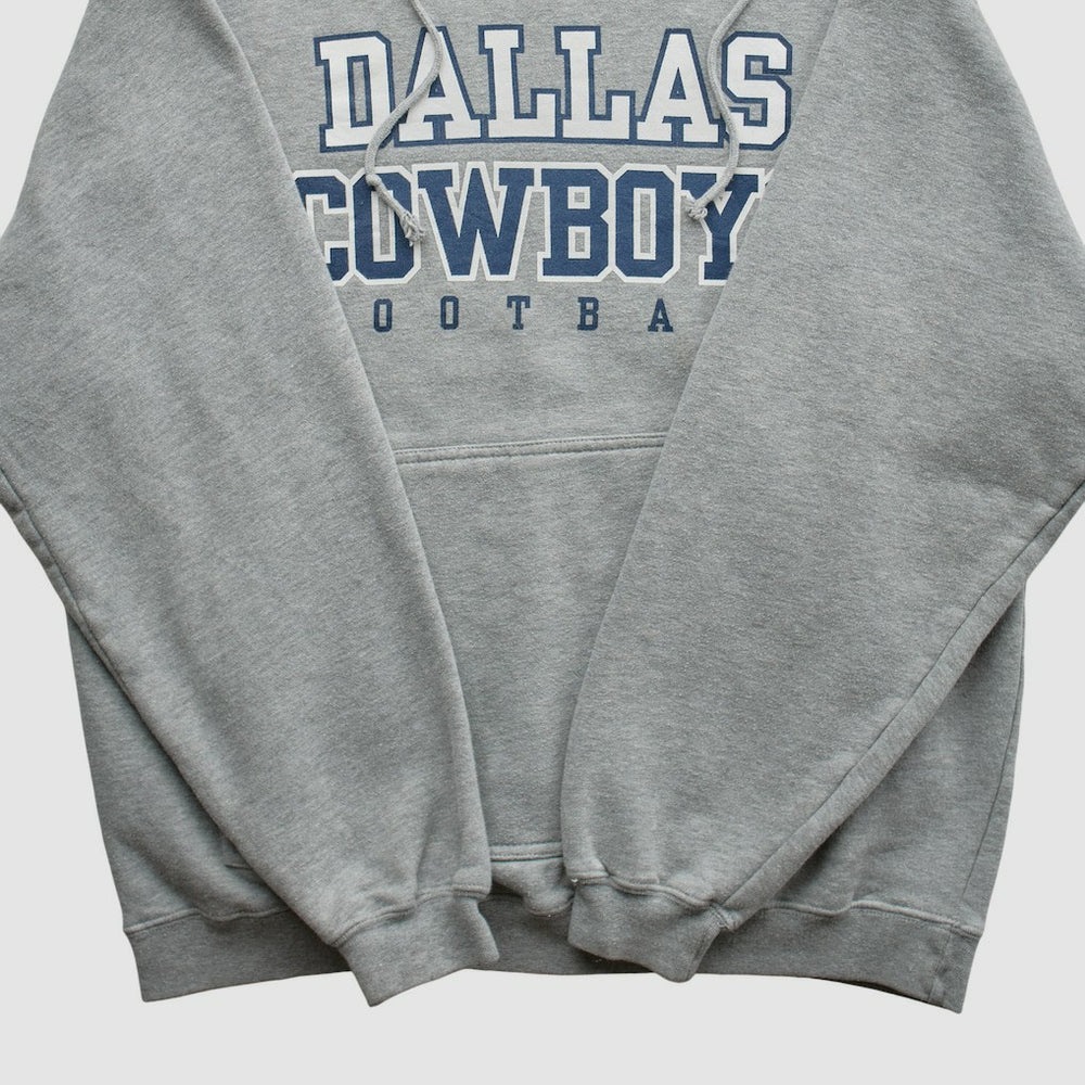 Dallas Cowboys Reebok 2000s Hooded Pullover Sweatshirt - Heather Gray Vintage discount
