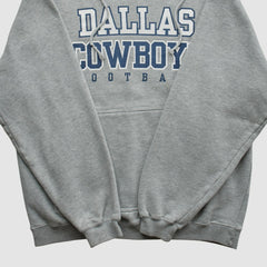 Dallas Cowboys Reebok 2000s Hooded Pullover Sweatshirt - Heather Gray Vintage discount