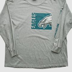 Philadelphia Eagles NFL 2000s Long Sleeve T-shirt - Heather Gray Vintage outlet