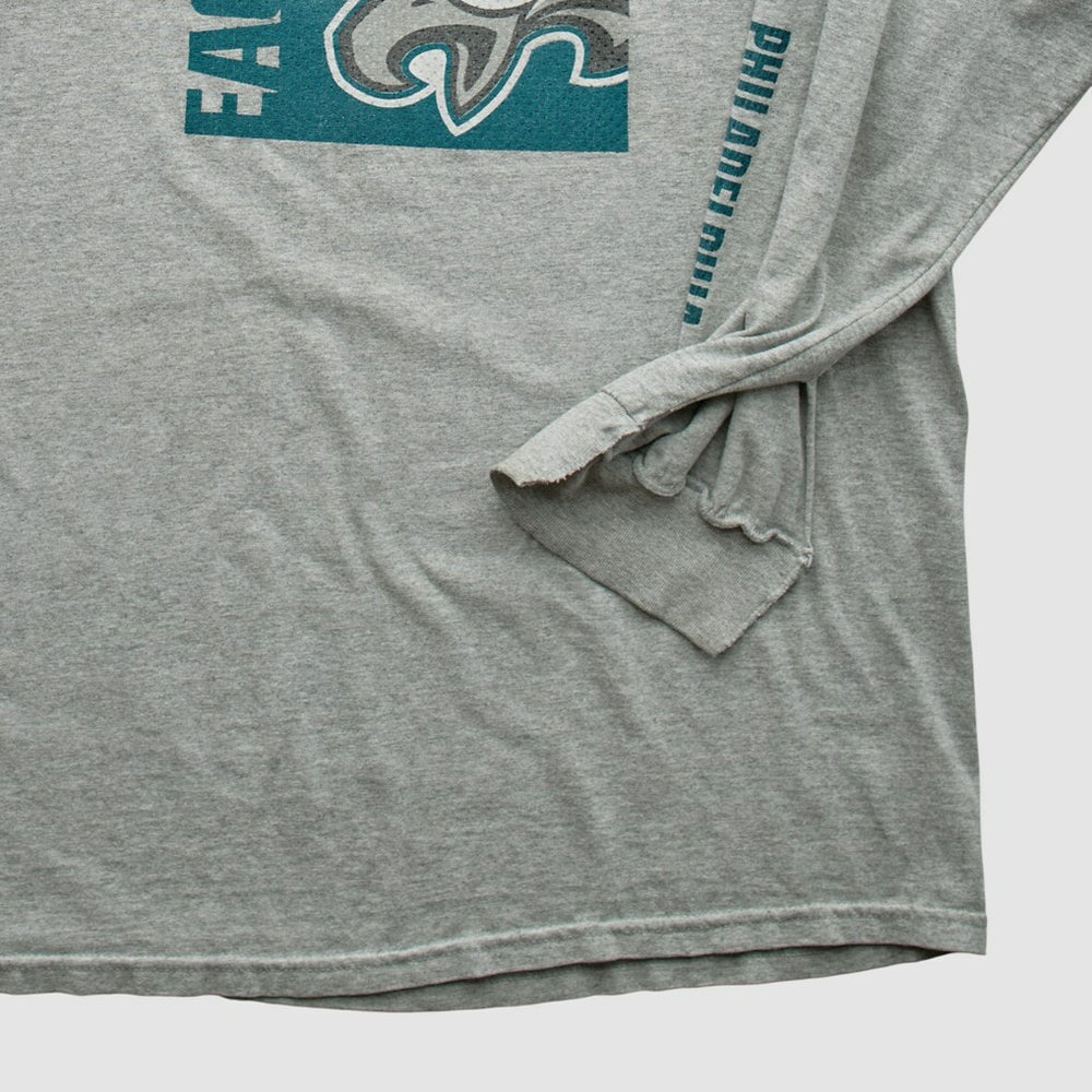 Philadelphia Eagles NFL 2000s Long Sleeve T-shirt - Heather Gray Vintage outlet