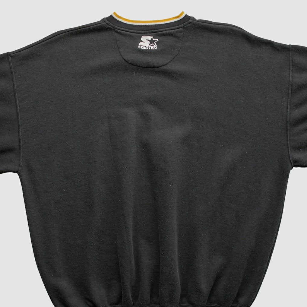 Pittsburgh Steelers Starter 90s Pullover Sweatshirt - Black Vintage discount