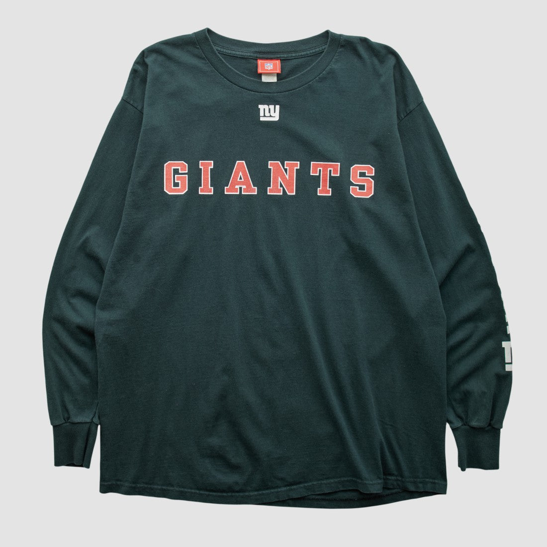 New York Giants NFL 2000s Long Sleeve T-shirt - Black Vintage discount