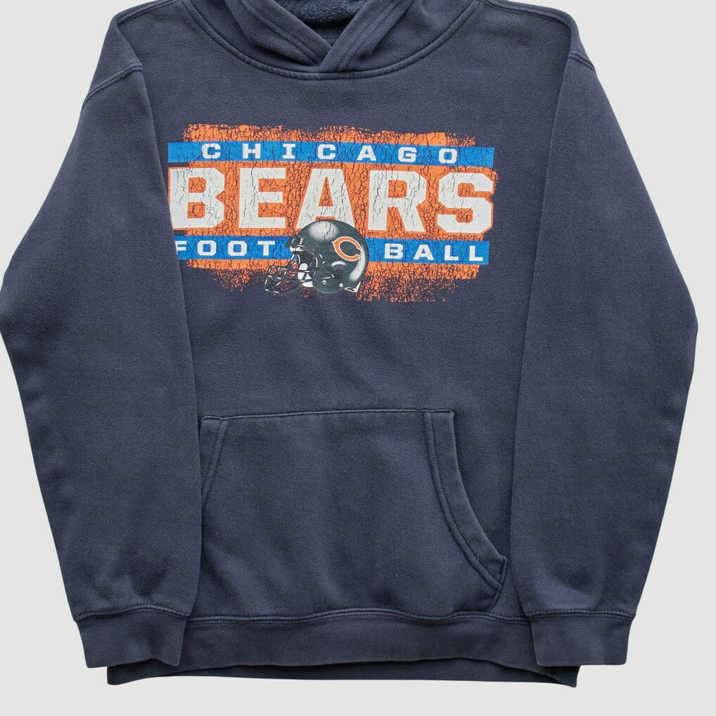Chicago Bears NFL 2010s Hooded Pullover Sweatshirt - Navy Vintage sale