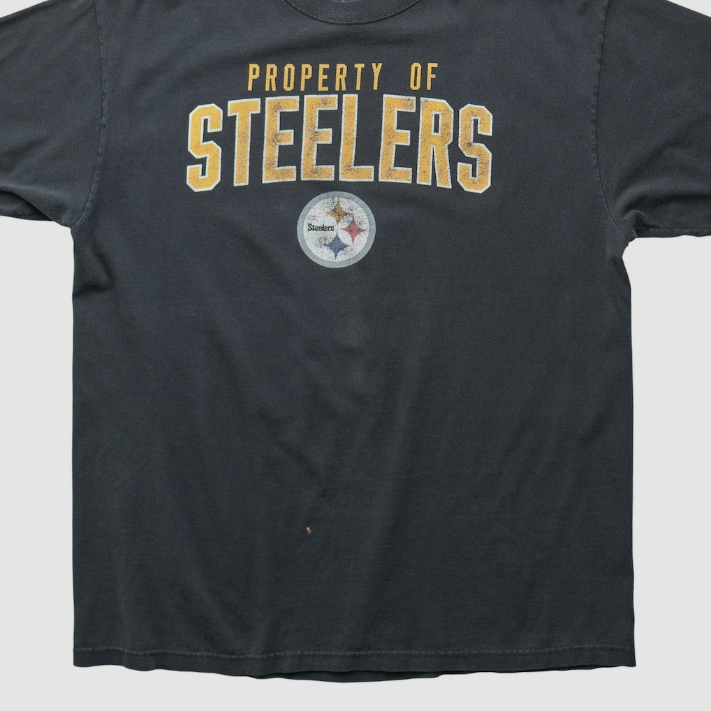Pittsburgh Steelers Reebok 2000s T-shirt - Black Vintage discount