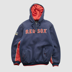 Boston Red Sox GIII Sports 2007 Hooded 1/4 Zip Sweatshirt - Navy Vintage