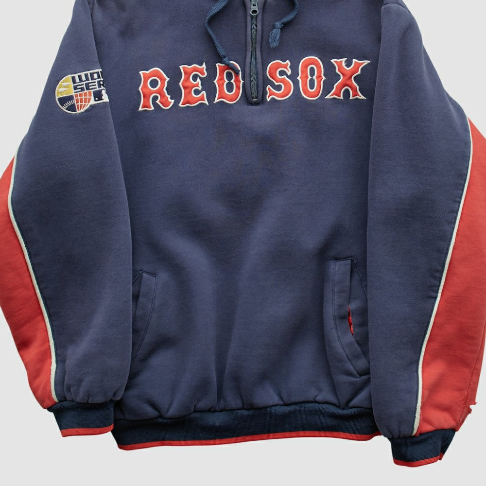 Boston Red Sox GIII Sports 2007 Hooded 1/4 Zip Sweatshirt - Navy Vintage