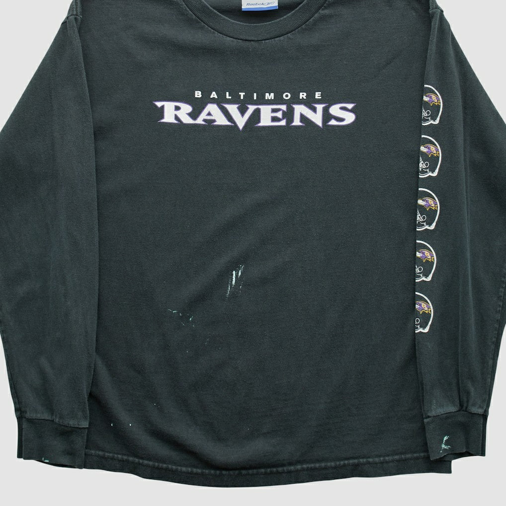 Baltimore Ravens Reebok 2000s Long Sleeve T-shirt - Black Vintage outlet
