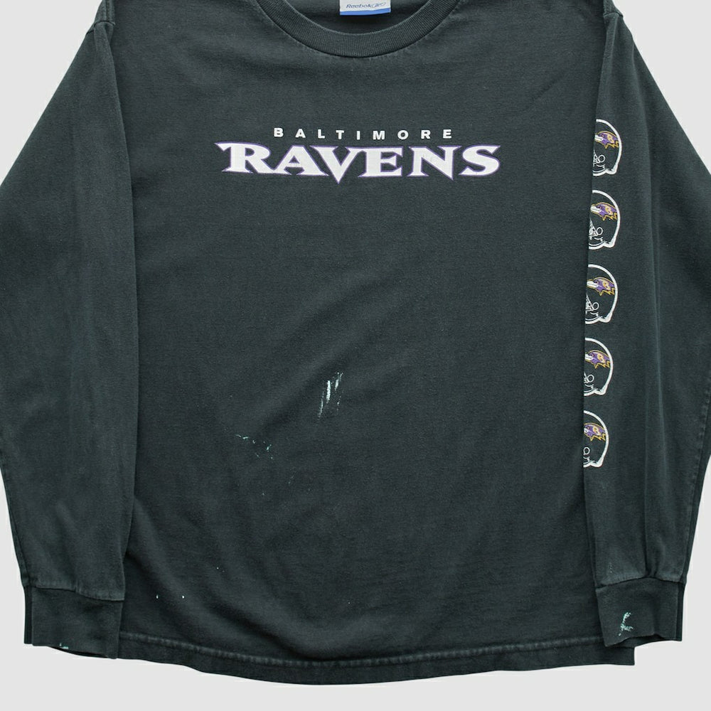Baltimore Ravens Reebok 2000s Long Sleeve T-shirt - Black Vintage outlet