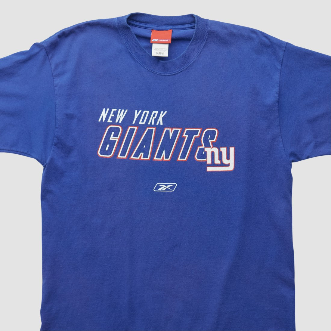 New York Giants Reebok 2000s T-shirt - Blue Vintage for sale