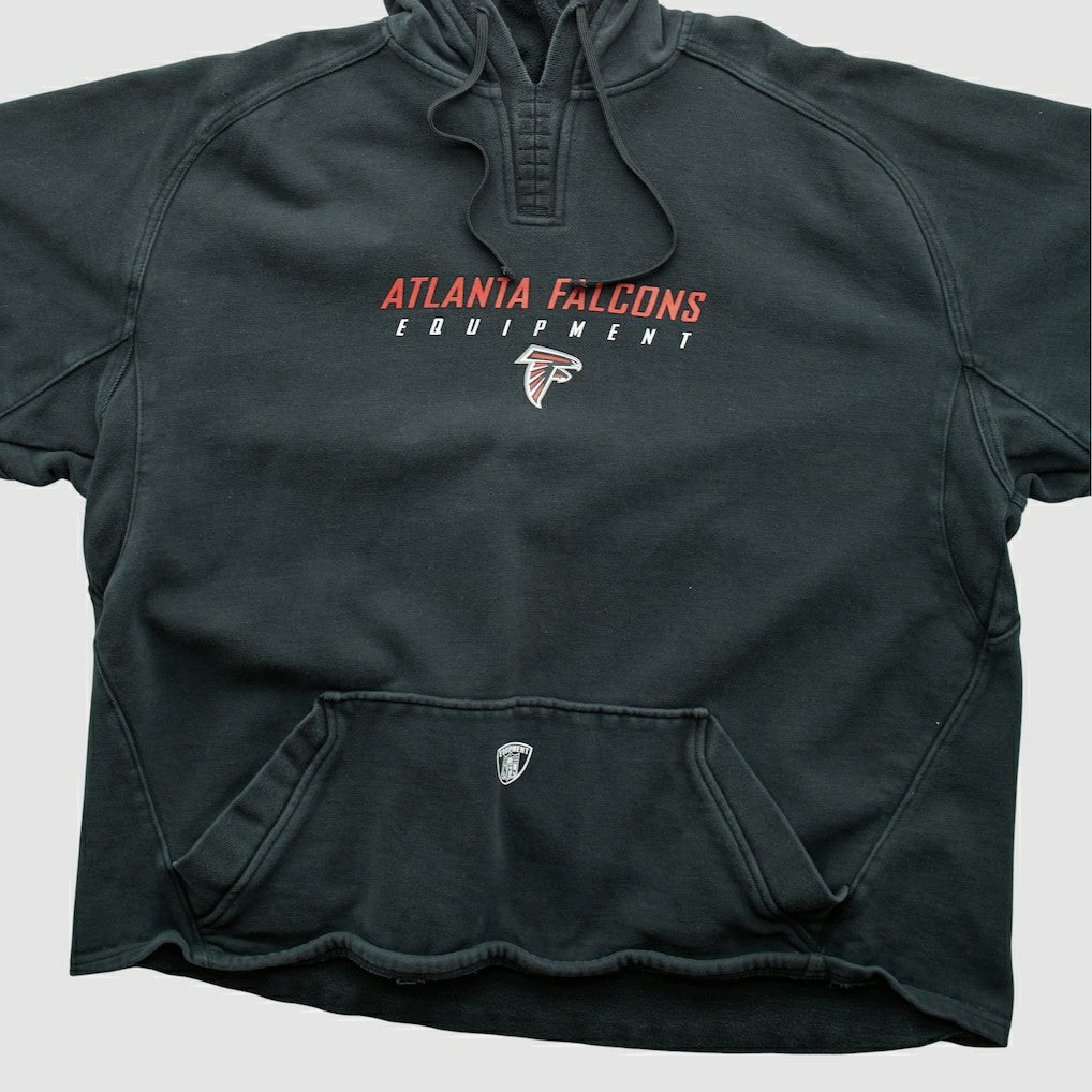 Atlanta Falcons Reebok 2000s Hooded Pullover Sweatshirt - Black Vintage cheap