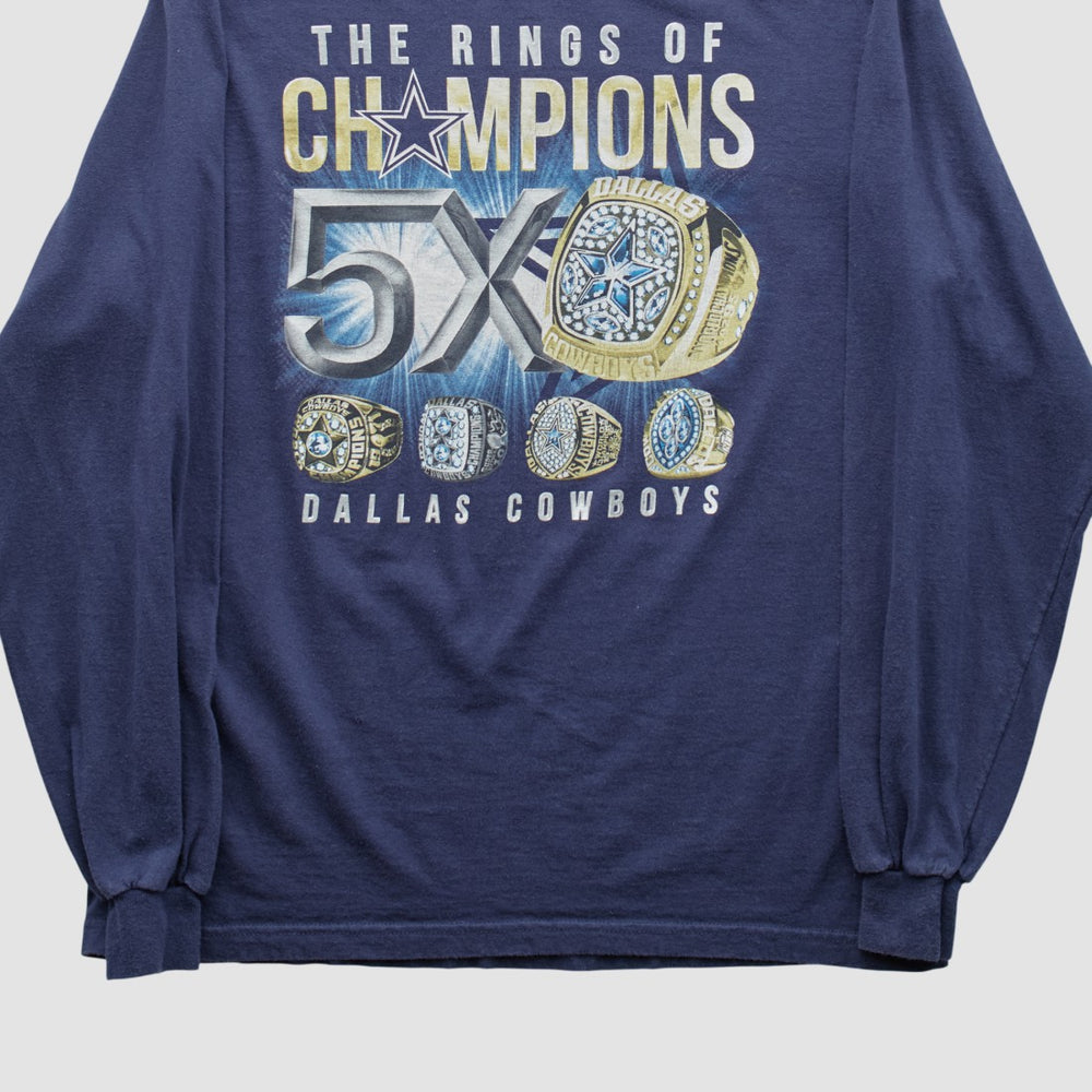 Dallas Cowboys Cowboys Team Apparel 2000s Long Sleeve T-shirt - Navy Vintage outlet