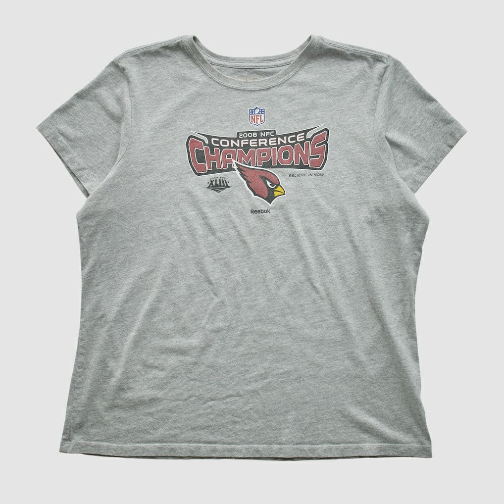 Arizona Cardinals Reebok 2008 T-shirt - Heather Gray Vintage discount