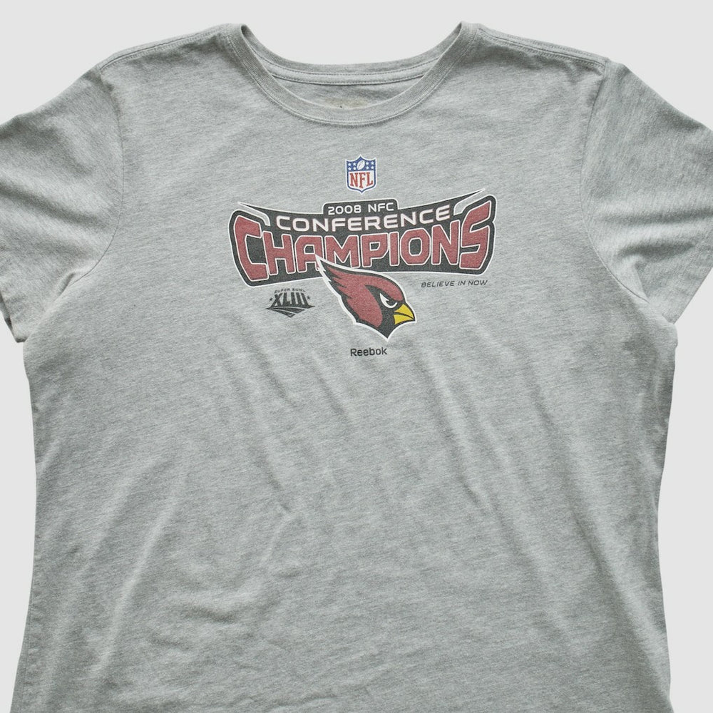Arizona Cardinals Reebok 2008 T-shirt - Heather Gray Vintage discount