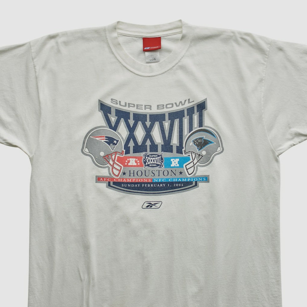 New England Patriots Reebok 2004 T-shirt - White Vintage for sale