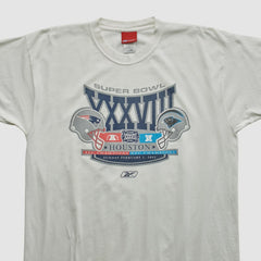 New England Patriots Reebok 2004 T-shirt - White Vintage for sale