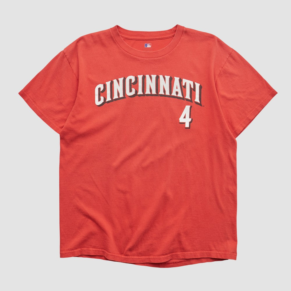 Cincinnati Reds Majestic 2000s T-shirt - Red Vintage