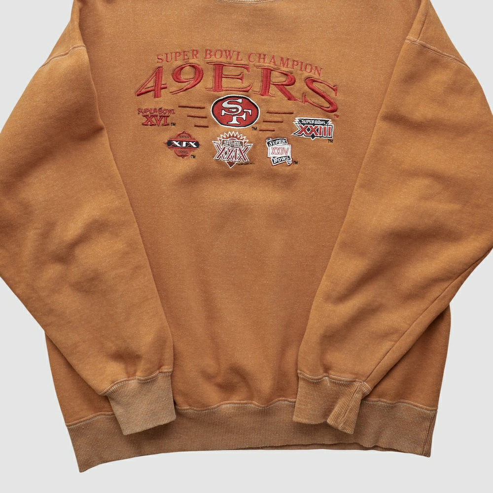 Super Bowl 90s Pullover Sweatshirt - Tan Vintage sale
