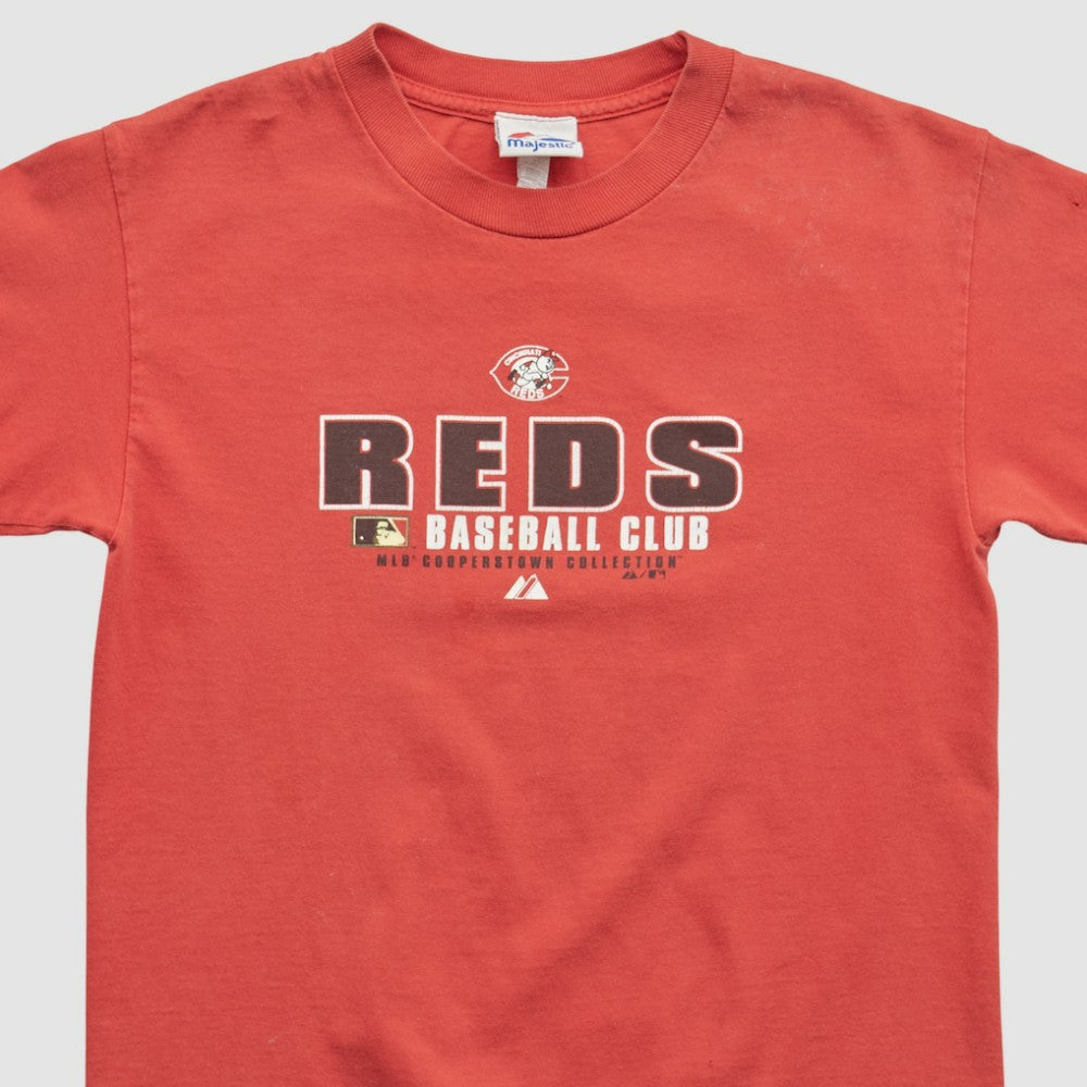 Cincinnati Reds Majestic 2000s T-shirt - Red Vintage