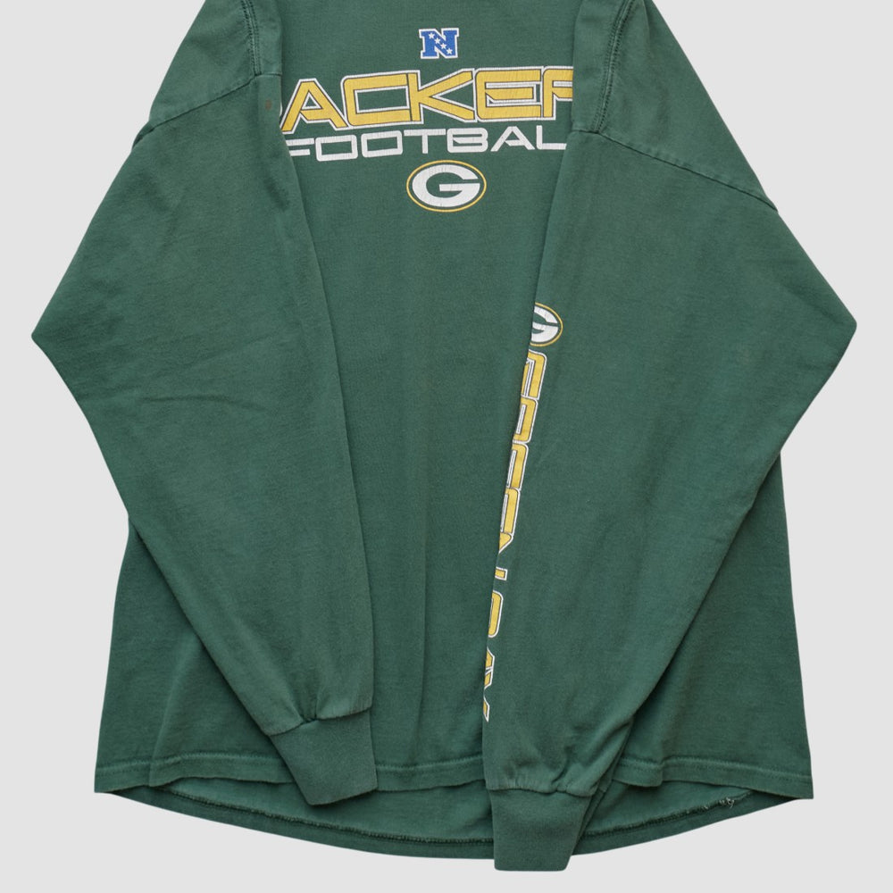 Green Bay Packers NFL 2000s Long Sleeve T-shirt - Green Vintage discount