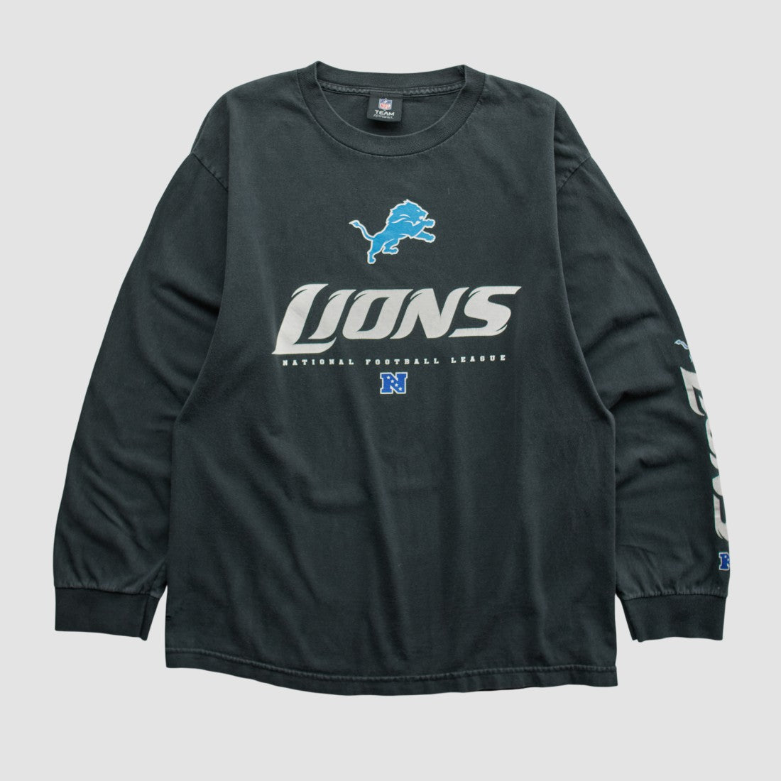 Detroit Lions NFL 2010s Long Sleeve T-shirt - Black Vintage cheap