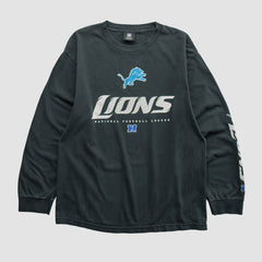 Detroit Lions NFL 2010s Long Sleeve T-shirt - Black Vintage cheap