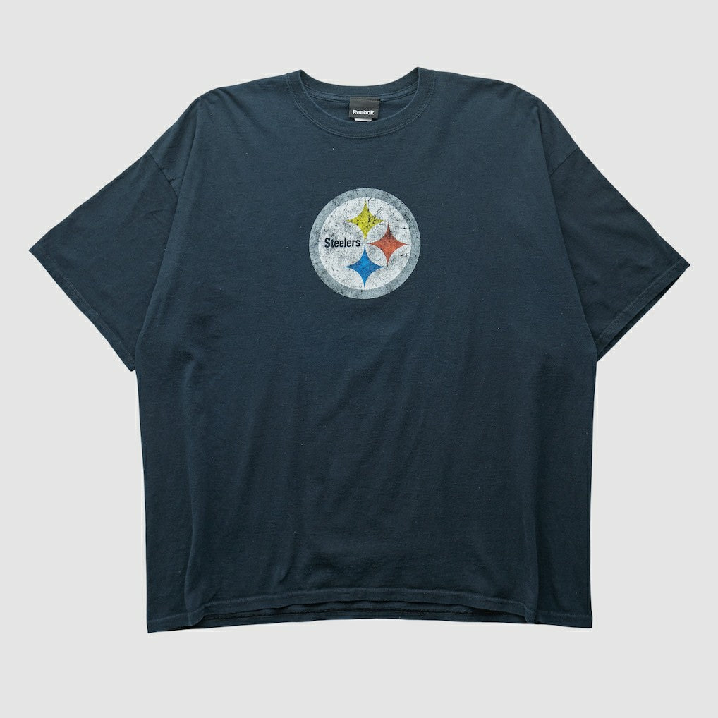 Pittsburgh Steelers Reebok 2000s T-shirt - Black Vintage cheap