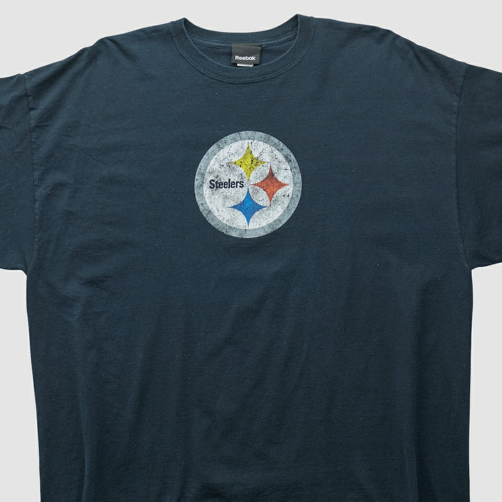 Pittsburgh Steelers Reebok 2000s T-shirt - Black Vintage cheap