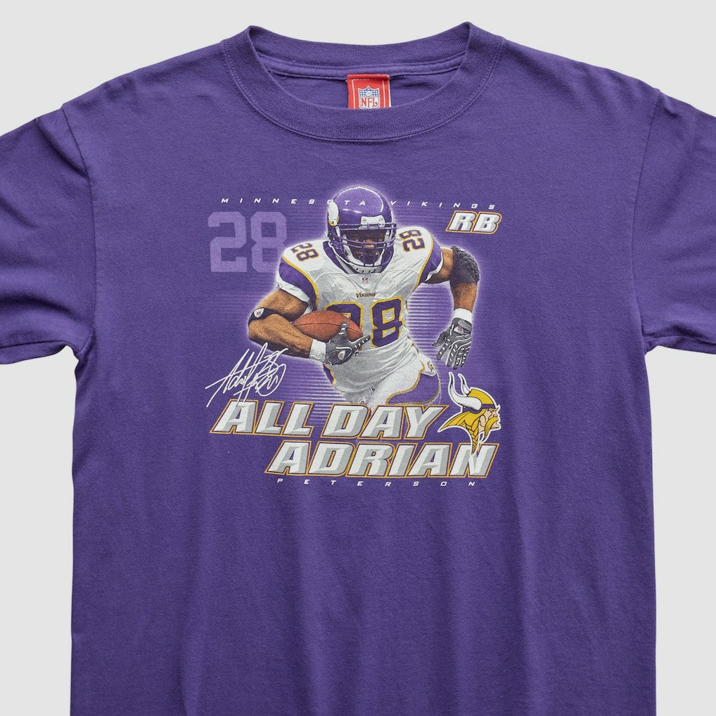 Adrian Peterson NFL 2000s Long Sleeve T-shirt - Purple Vintage sale