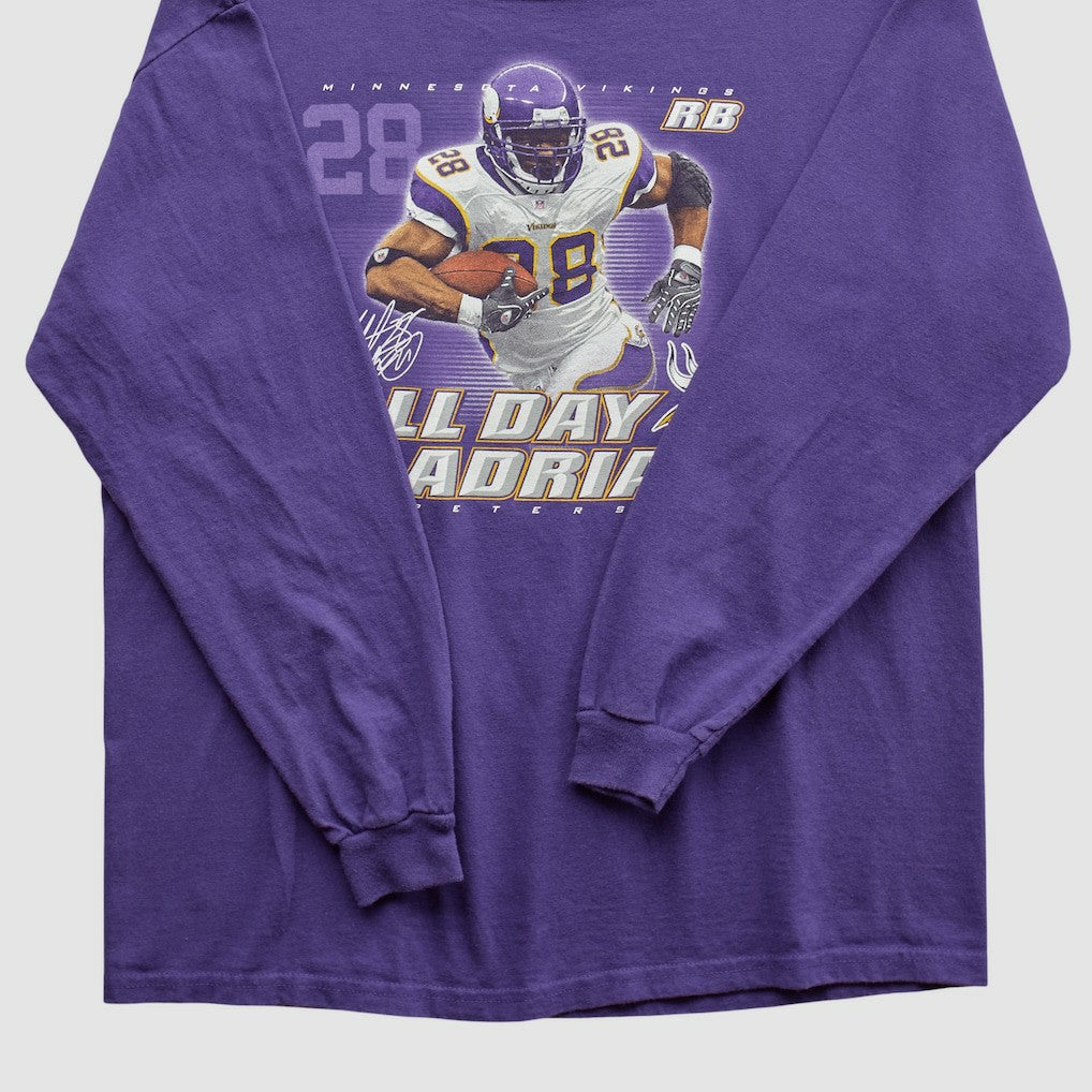 Adrian Peterson NFL 2000s Long Sleeve T-shirt - Purple Vintage sale