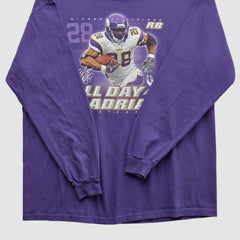 Adrian Peterson NFL 2000s Long Sleeve T-shirt - Purple Vintage sale